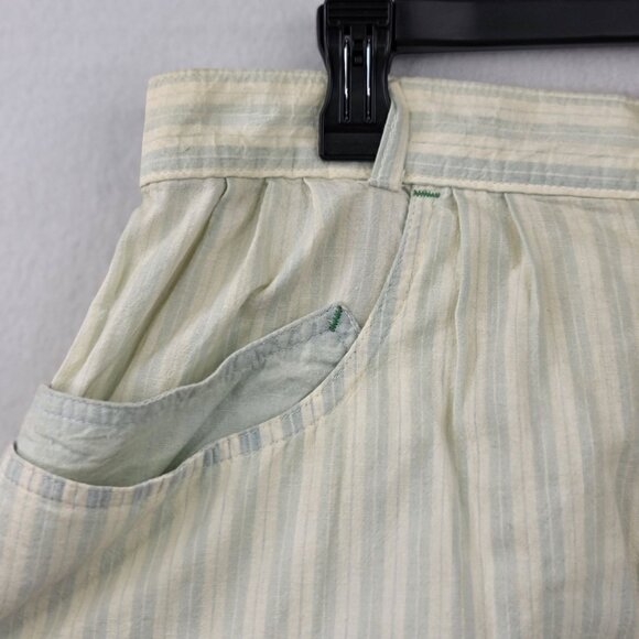 Levis Group Twelve Vintage Striped Midi Skirt Soft Cotton USA 14 *Callout - Picture 4 of 13